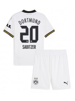 Borussia Dortmund Marcel Sabitzer #20 Ausweichtrikot für Kinder 2024-25 Kurzarm (+ Kurze Hosen)